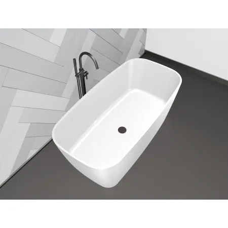 Wanna wolnostojąca z konglomeratu model Iseo 150x70 biała RESMITE